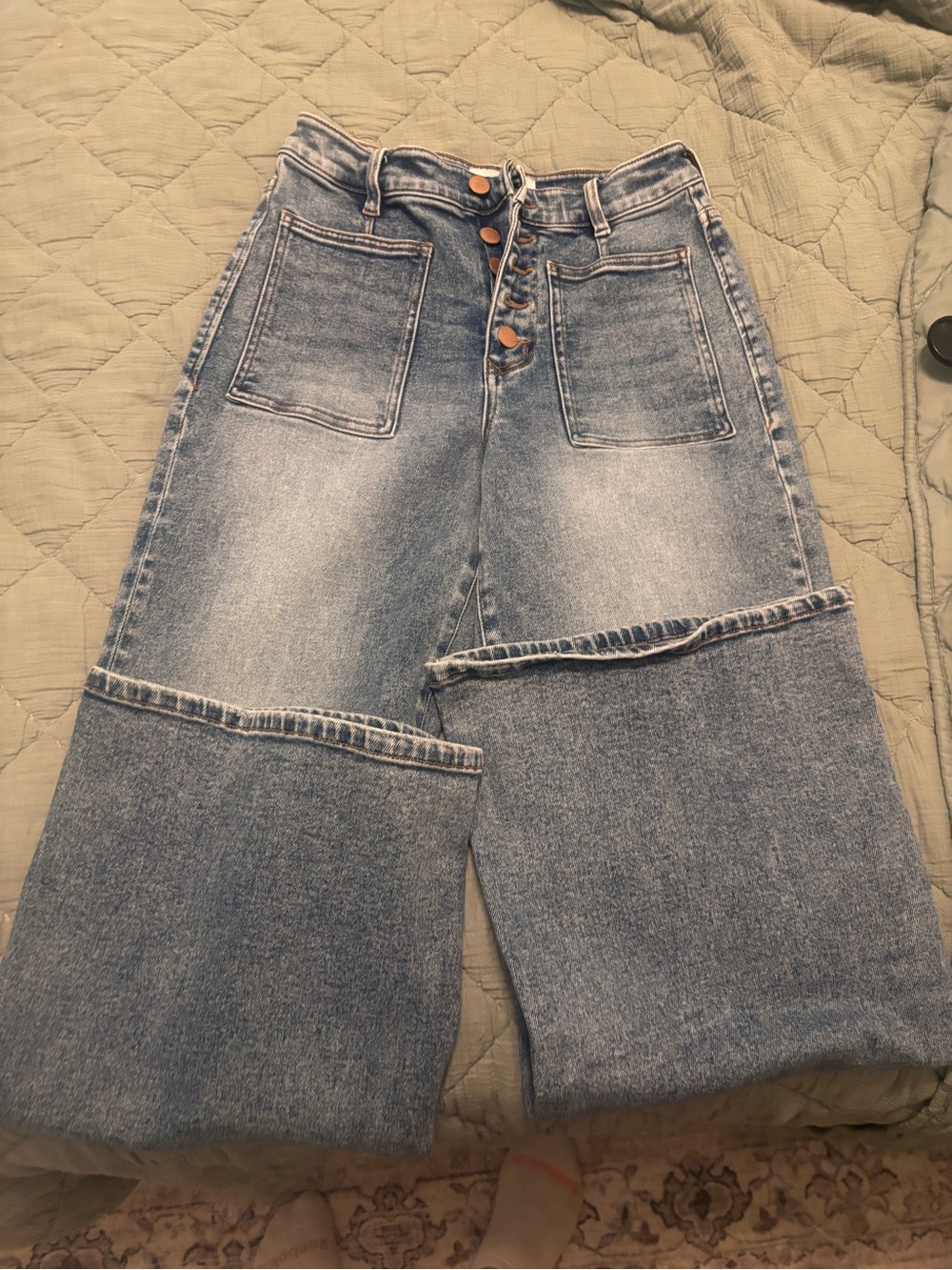 Women's Wide Leg Jeans in Blue